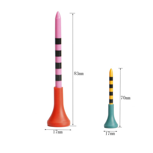 奕立特定制 高尔夫球钉TEE塑料球座83mm 胶套软胶头套发球Golf tee球座球托新 JMTY-T-014